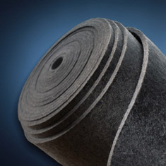 grey roll of felt